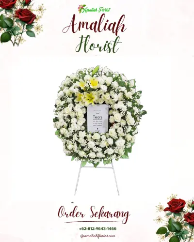 Krans Bunga Duka Cita di Cilongok
